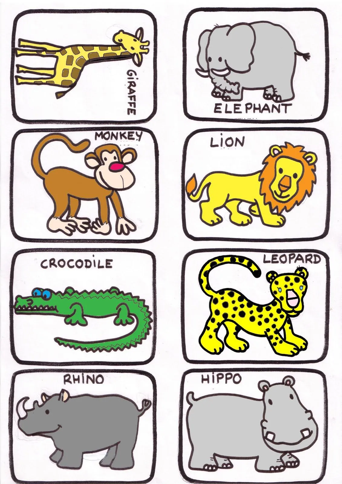 Dibujos Animales Domesticos Ingles