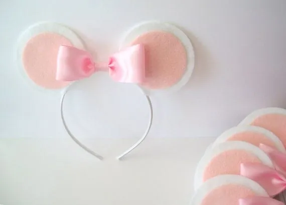 Items similar to Angelina Ballerina White Mouse Ears on Headband ...