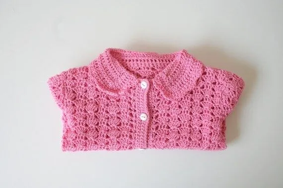 Items similar to Chica ganchillo suéter de la Rebeca. Color de ...