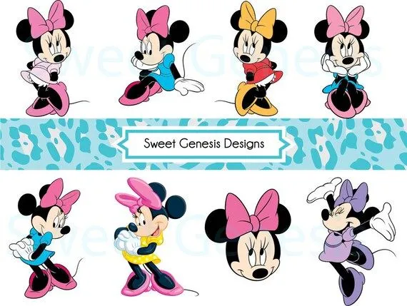 Items similar to Minnie Mouse Vector Pack Digital File. on Etsy