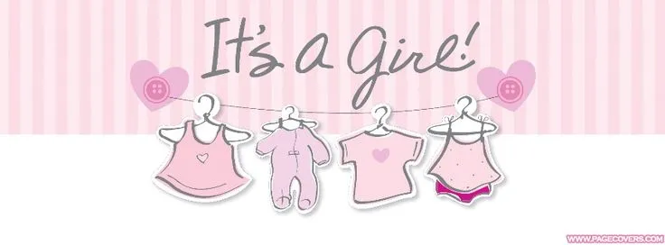 Its A Girl Baby Pregnant Facebook Cover | covers | Pinterest | Its ...