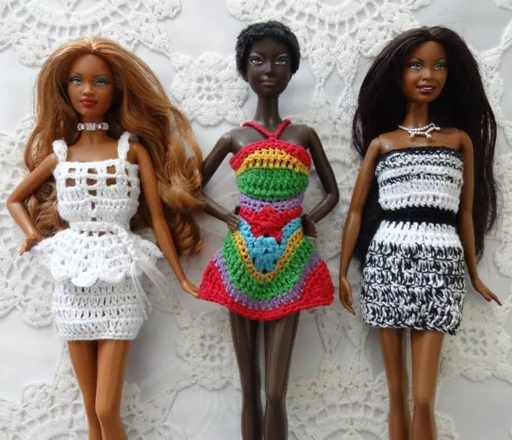 Ivelise Hecho a mano: Hermoso Vestido En Crochet Para Barbie ...