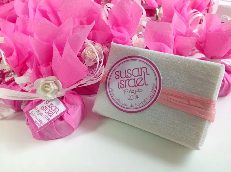 Jabón artesanal bálsamo labial detalles boda Susan e Israel | OhJabon