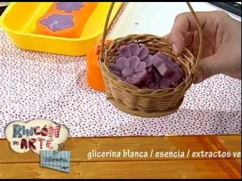 Jabón artesanal -- Maceta con flores - YouTube