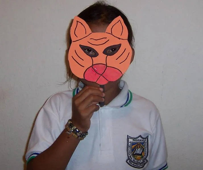 Jardin Infantil: Actividad Didáctica - Mascara de Tigre en Foamy