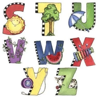 Jardin infantil: Alfabeto con todas las letras para recortar. Jardin infantil: Alfabeto con todas las letras para recortar.