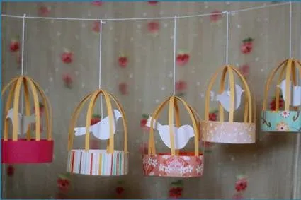 Jaulas de papel para decorar « Manualidades