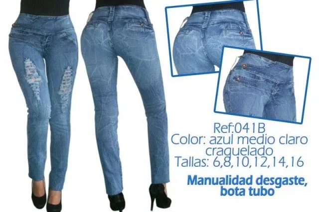jeans levanta cola para dama