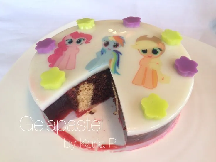 Jello cake gelapastel | Gelatinas & jell-o desserts art | Pinterest