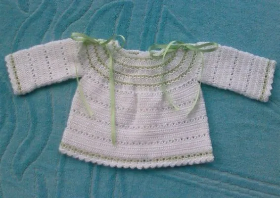 Jersecito bebé a crochet patrones de 3 a 6 meses - Imagui