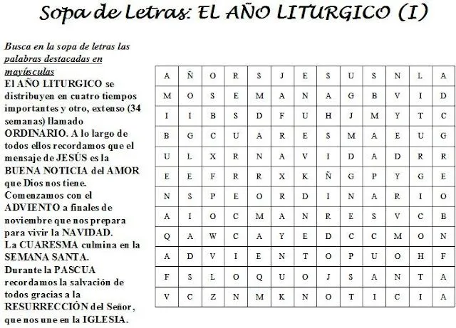 La Catequesis: Recursos Catequesis El año Litúrgico La Catequesis: Recursos Catequesis El año Litúrgico