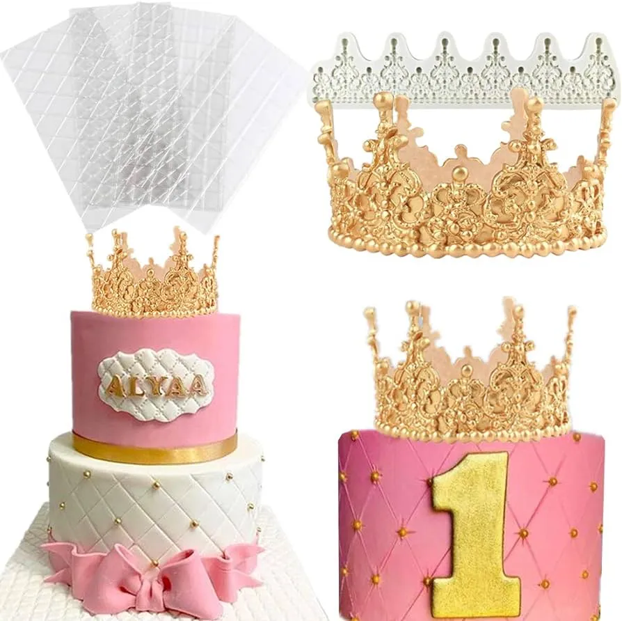 JeVenis 5 moldes de corona de princesa para fondant, decoración de tartas  de princesa, moldes para tartas de princesa, moldes para tartas de corona,  moldes de arcilla, decoración de pasteles : Amazon.com.mx: