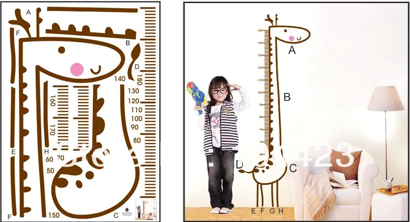 Jirafa para medir estatura niños - Imagui