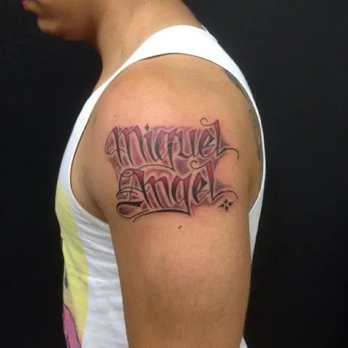 John Sierra ( Tattoo Artist ), Caligrafia, Miguel Angel. Por John ...
