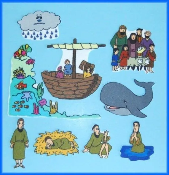 Jonás y la ballena fieltro / tablero Biblia por StorytellingFun