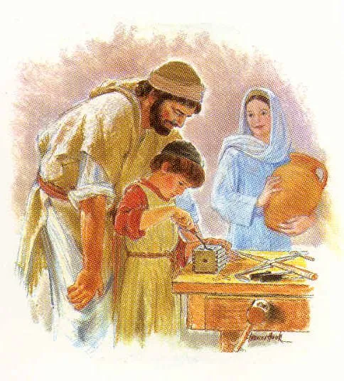 Jesus ayuda a jose en la carpinteria - Imagui
