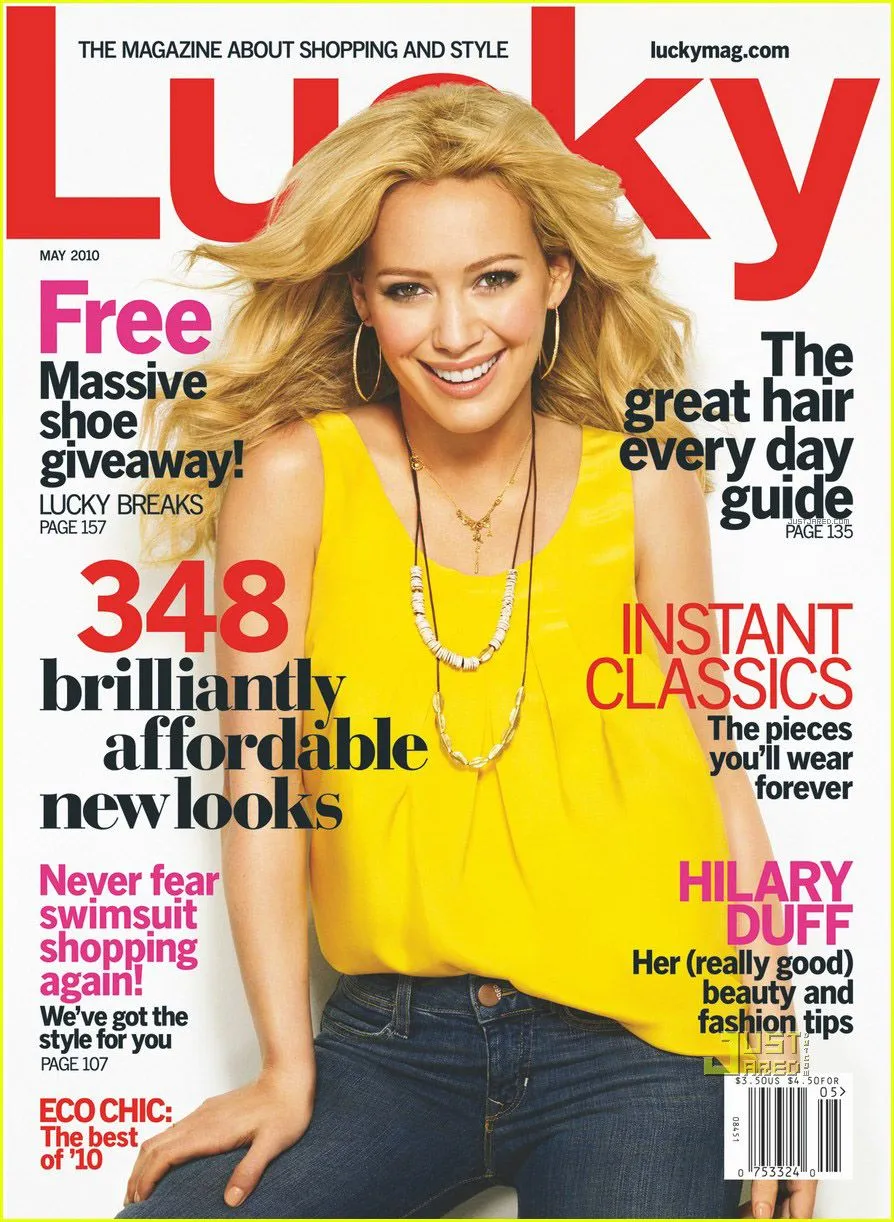 Jovenes y Famosos: Hilary Duff en la portada de la revista Lucky