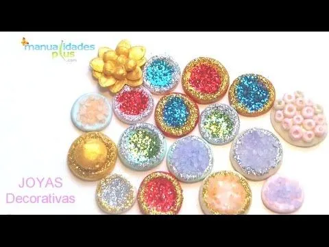 Joyas Gemas Decorativas con Sal y Porcelana fría Paso a paso - YouTube