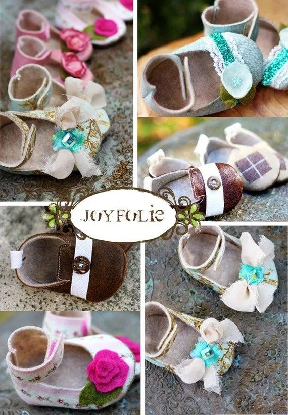 Joyfolie niño y niña bebé zapato bota del patrón PDF por JoyFolie