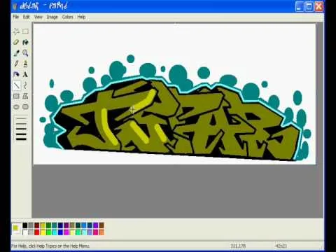 JSTAR GRAFFITI MSPAINT - YouTube