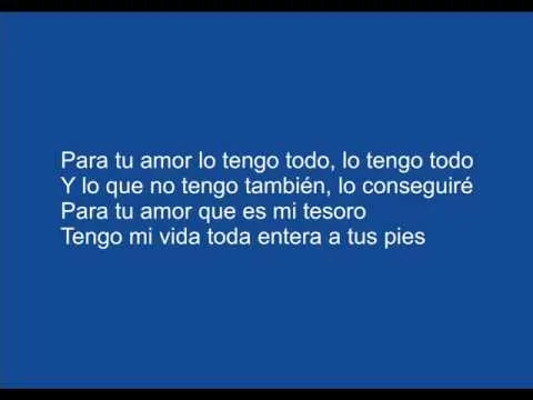 Juanes - Para Tu Amor (with lyrics) - YouTube