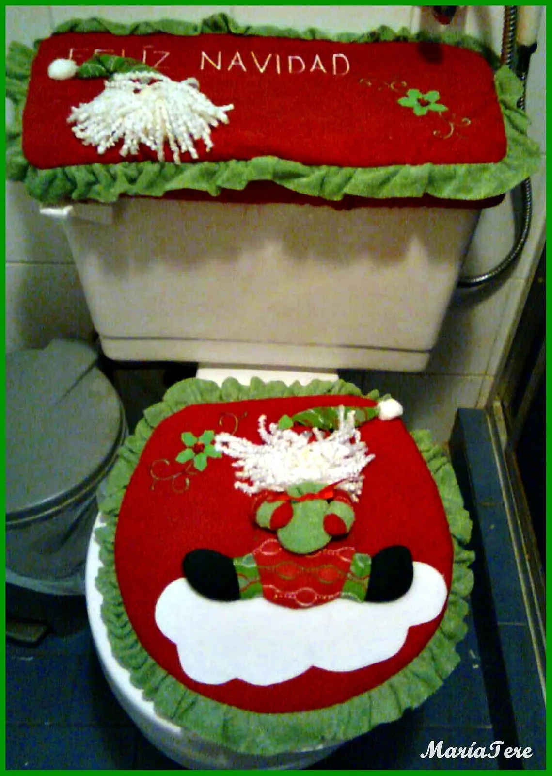Juego de baño de navidad en fieltro | Flickr - Photo Sharing!