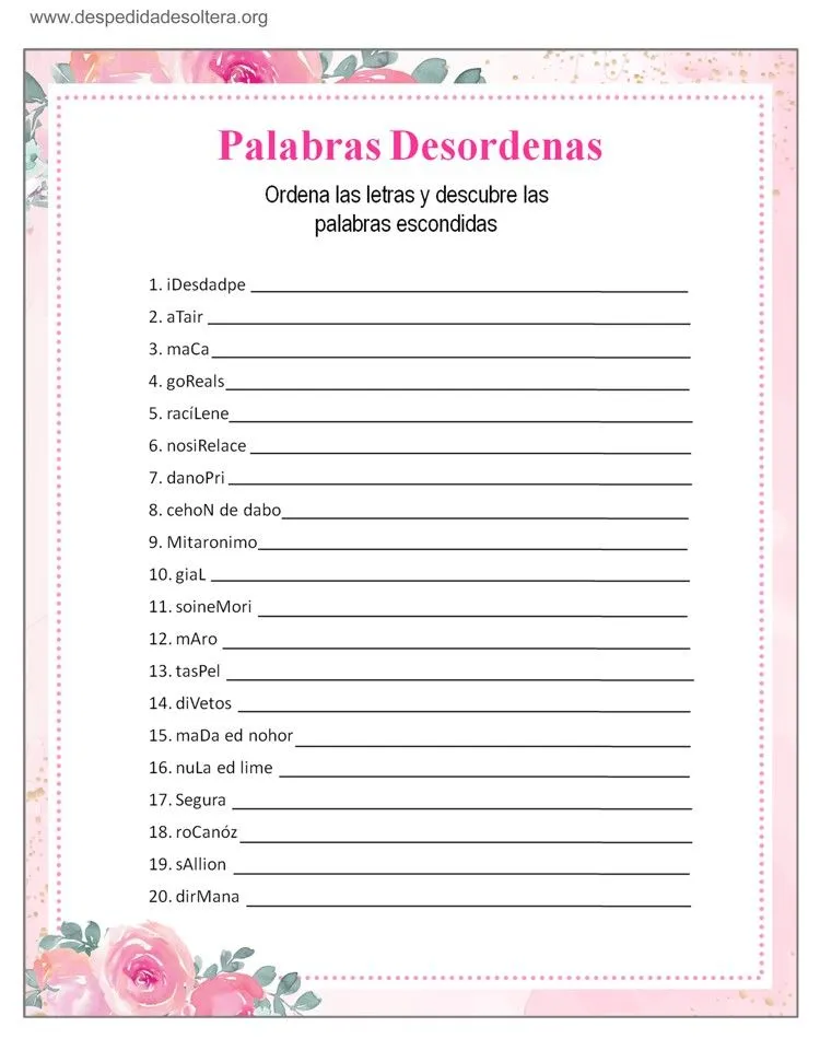 Juego Lotería Despedida de soltera imprimir despedida de soltera Juego Lotería Despedida de soltera imprimir despedida de soltera