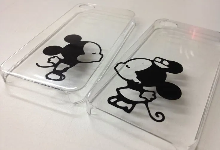 Juego de protectores para iPhone de Mickey y Minnie Mouse. ¡Sólo ...