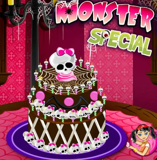 Juego con la tarta Monster High | La cocina de Bender