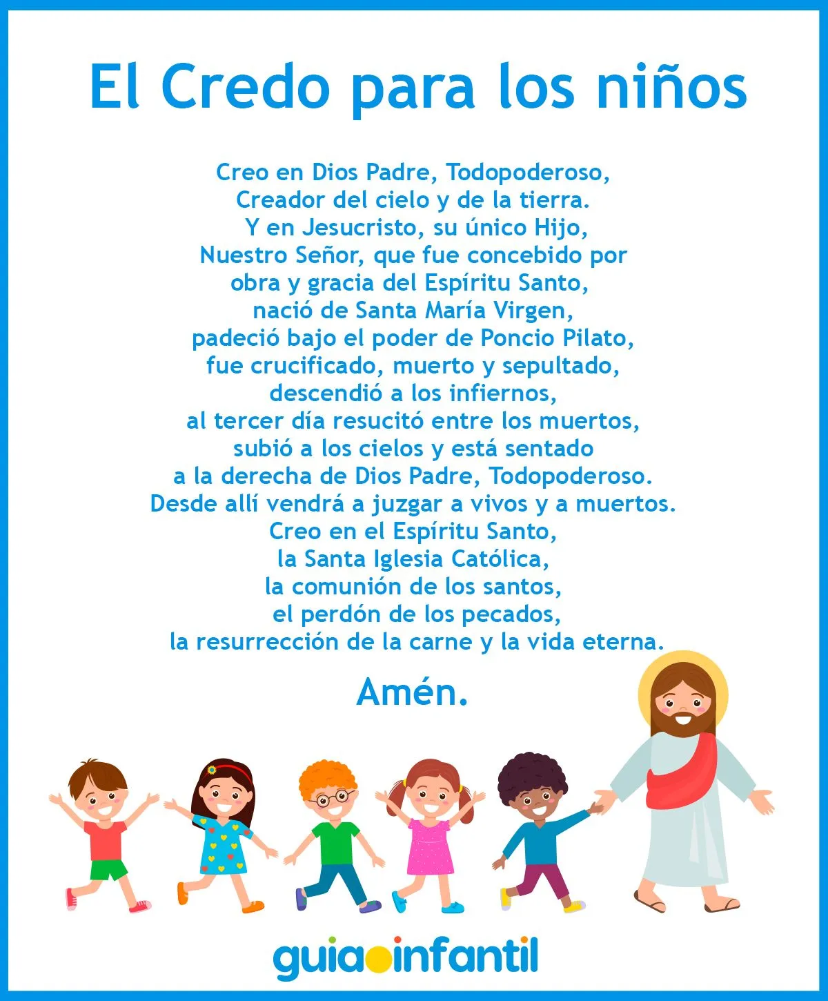Juegos para aprender la oración del Credo - Recursos educativos para niños