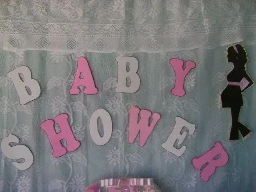 Letras para baby shower en foami - Imagui
