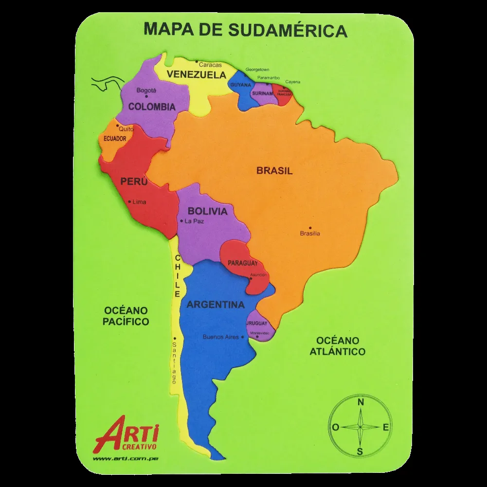 Juegos Educativos en goma E.V.A. : Mapa político del Perú Juegos Educativos en goma E.V.A. : Mapa político del Perú