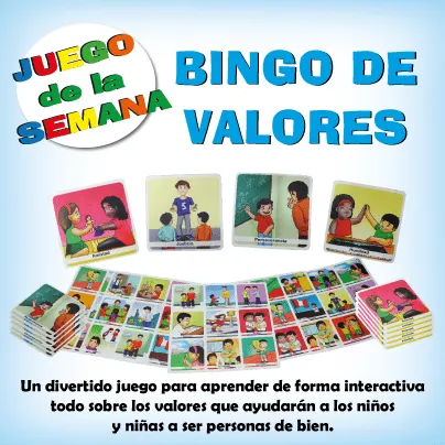 Juegos Educativos Hans Educa ... El Blog: El Bingo y Los Valores