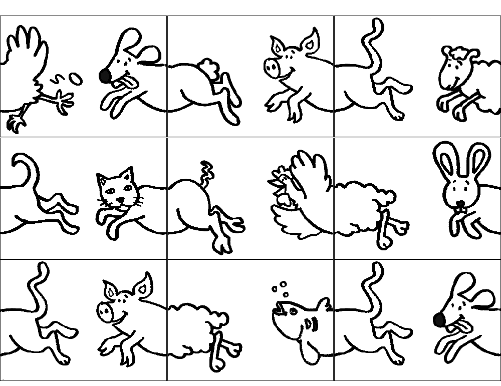 Juegos para niños: dominó de animales. Juegos infantiles. Juegos para niños: dominó de animales. Juegos infantiles.