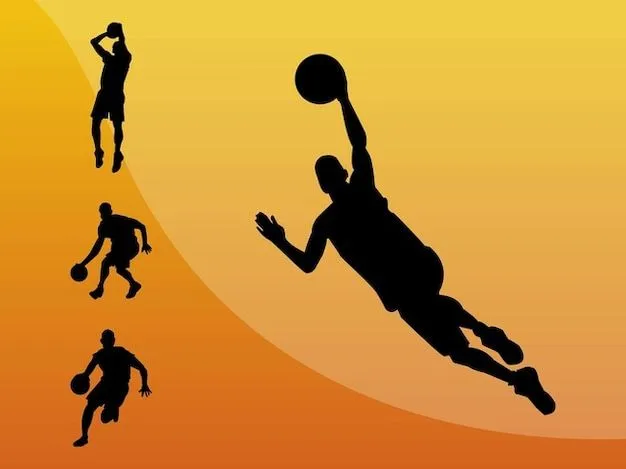 Jugador de baloncesto siluetas | Descargar Vectores gratis