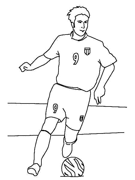 Dibujos jugadores de futbol para colorear - Imagui