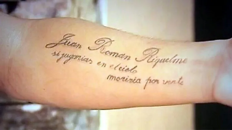 Un jugador de Lanús se hizo un tatuaje en homenaje a Riquel (5 ...