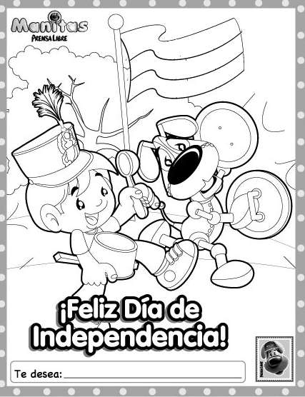 dibujos para colorear Día de la Independencia Argentina | Jugar y ...