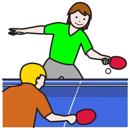 Jugar al ping-pong. | JUEGOS POPULARES - ARASAAC | Pinterest