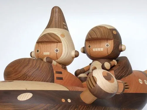 Juguetes de madera 1: muñecos y figuras