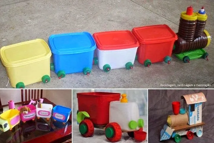 Cómo hacer juguetes usando reciclaje ~ Portal de Manualidades