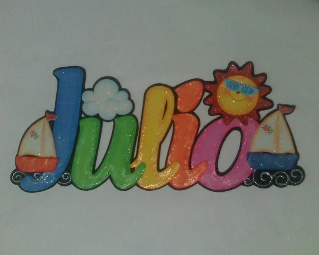 Junio : Letrero del Mes de Junio - Fomiart