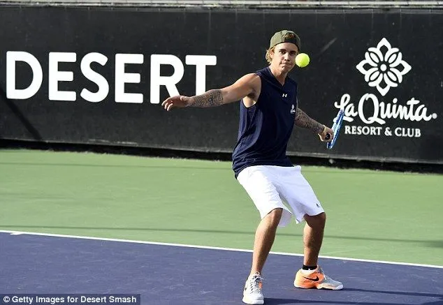 Justin Bieber and Will Ferrell compete in celebrity tennis ...
