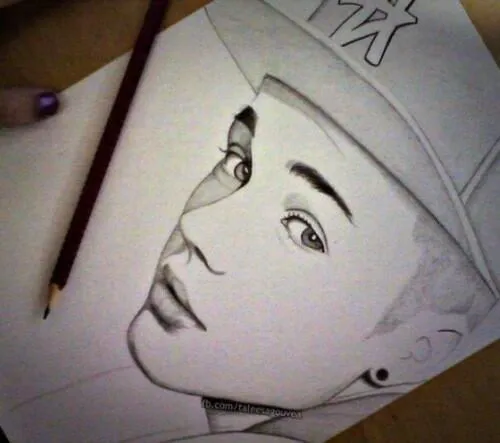 Justin Bieber en dibujox - Imagui