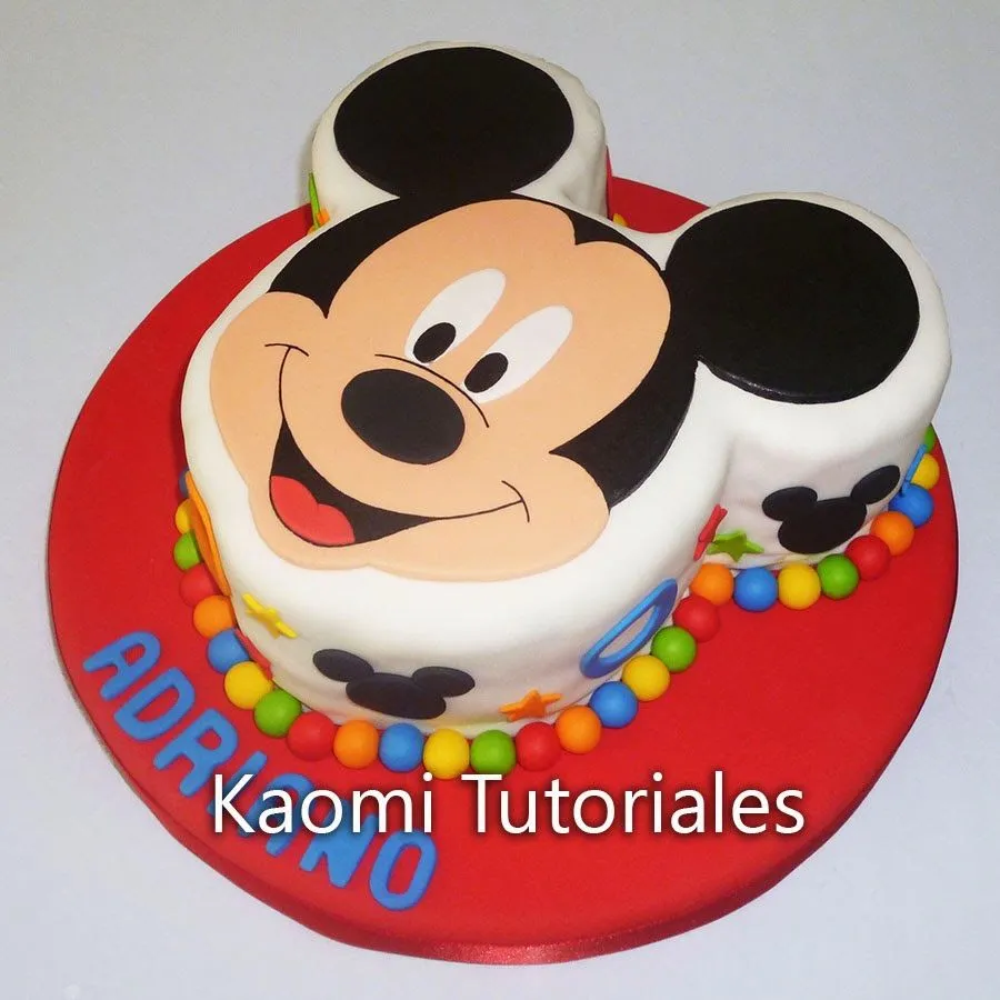 Kaomi Tutoriales: Torta de Mickey / Mickey Mouse Cake