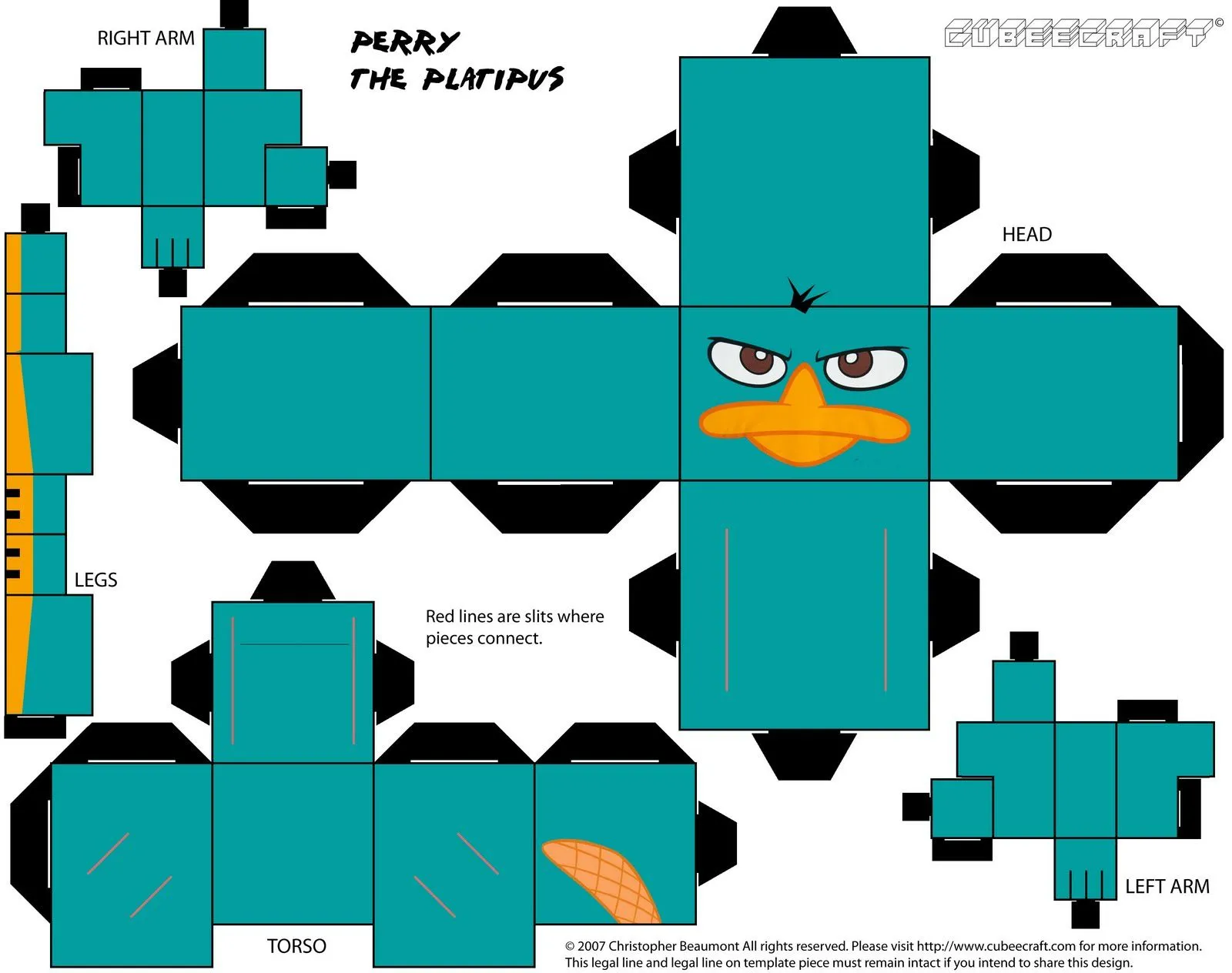 Cubeecraft Perry el ornitorrinco - Imagui