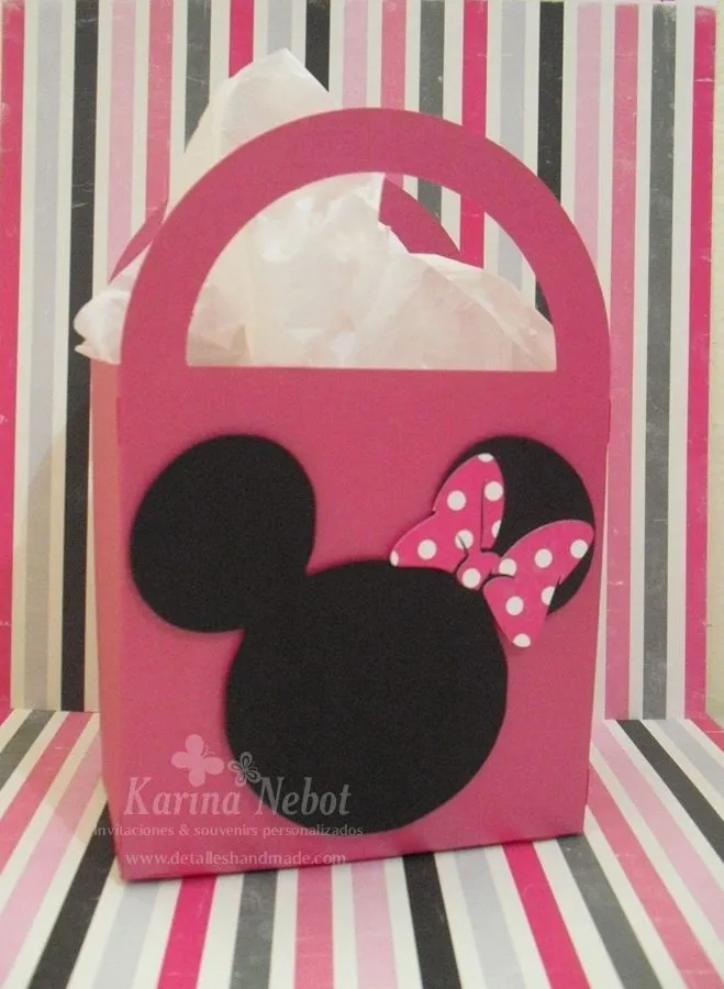 Karina Nebot: Cumpleaños Minnie Mouse: Invitaciones y dulceros
