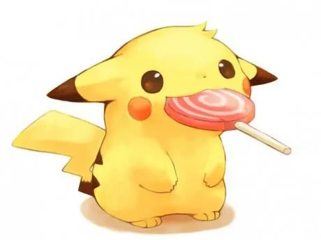 Kawaii & Cute Pikachu eating lolipop | Kawaii ! | Pinterest | Cute ...