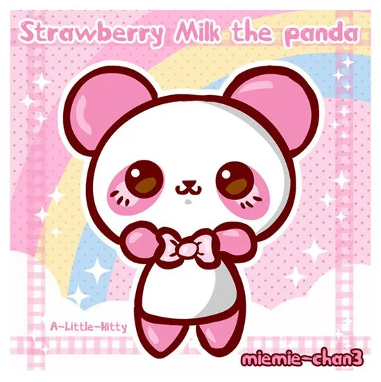 kawaii Strawberry Milk panda by miemie-chan3 on DeviantArt