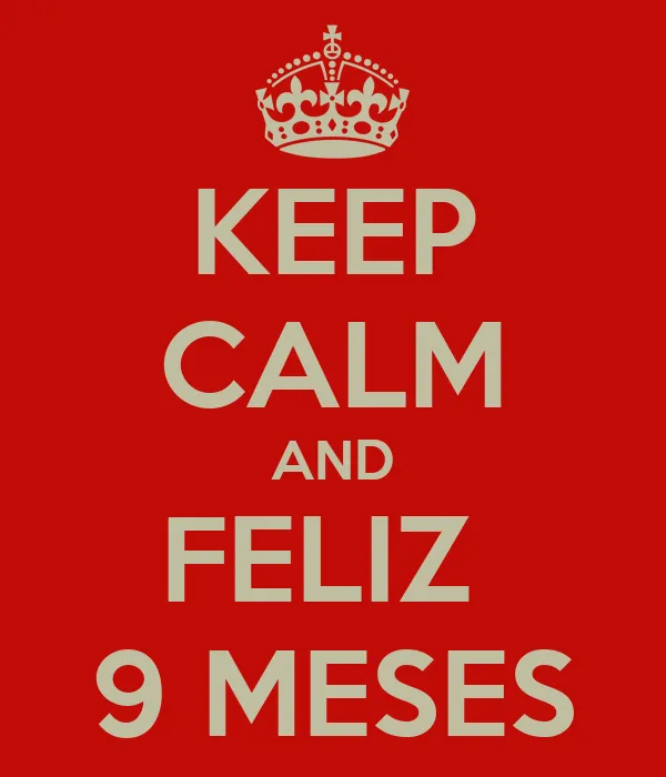KEEP CALM AND FELIZ 9 MESES - KEEP CALM AND CARRY ON Image Generator